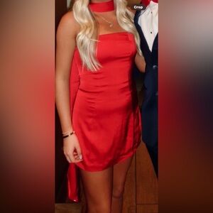 Oh Polly Striking Red Mini Dress
